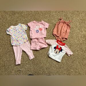 Baby Girl 0–3M Clothing Bundle | 4 Outfits